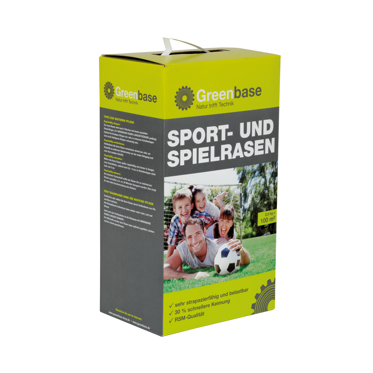 Greenbase Samen Sport und Spielrasen für 100 m²