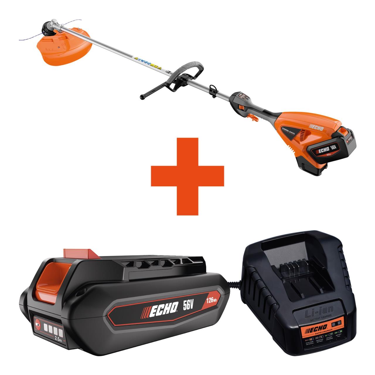 Akku-Motorsense DSRM-2400L Set - inkl. 1 x 2,5 Ah Akku und Schnellladegerät